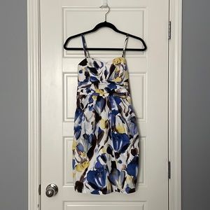 White floral dress with pockets